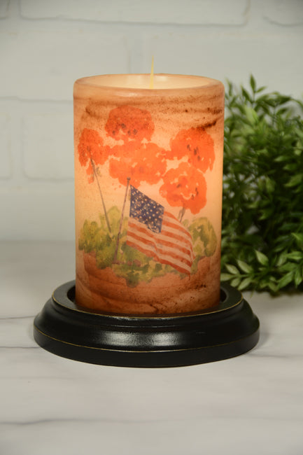 Large Red Geranium Flag