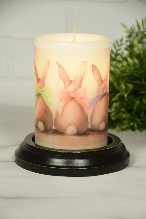 Triple Pastel Bunnies