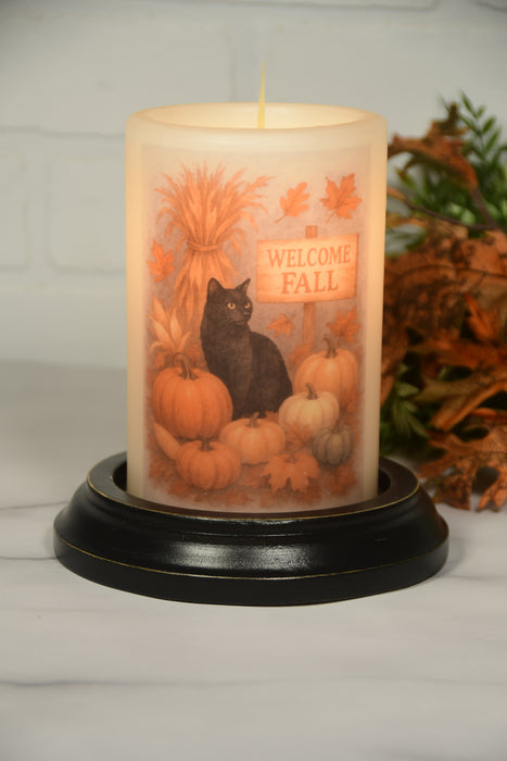 Autumn Welcome Cat