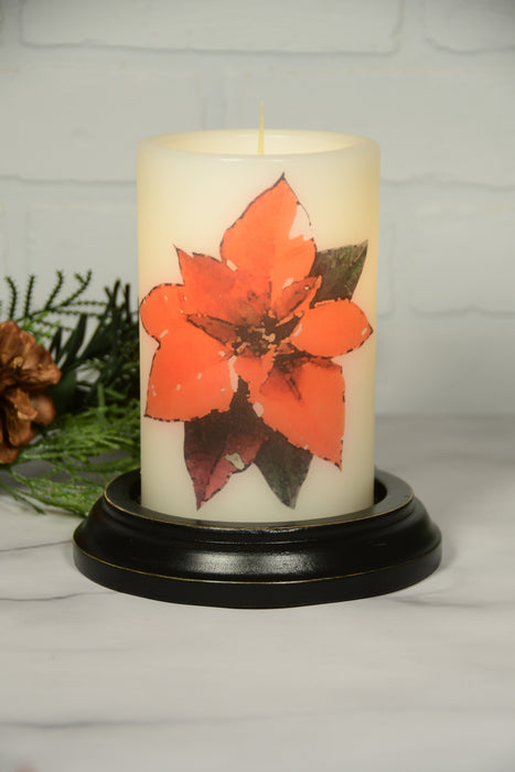 Modern Watercolor Poinsettia